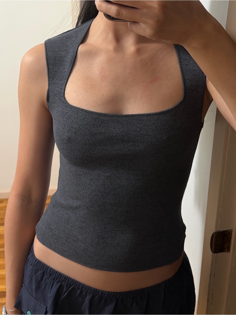 Zara Charcoal Gray Women's Tank Top